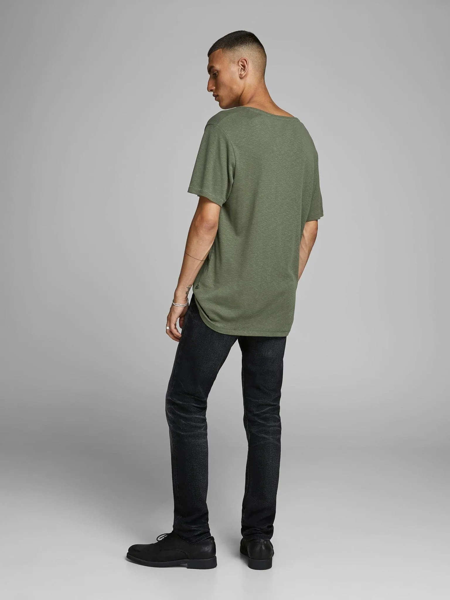 Ανδρικό t-shirt JORMEXA TEE SS CREW NECK BLK 12162809 | 12162809