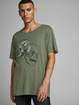 Ανδρικό t-shirt JORMEXA TEE SS CREW NECK BLK 12162809 | 12162809