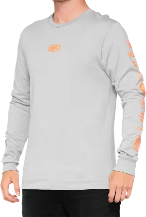 100% Retro Future Long-Sleeve T-Shirt - Vapor - Small 33007-404-10