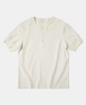 1900s 9.8 oz Slub Cotton Henley T-Shirt - Apricot