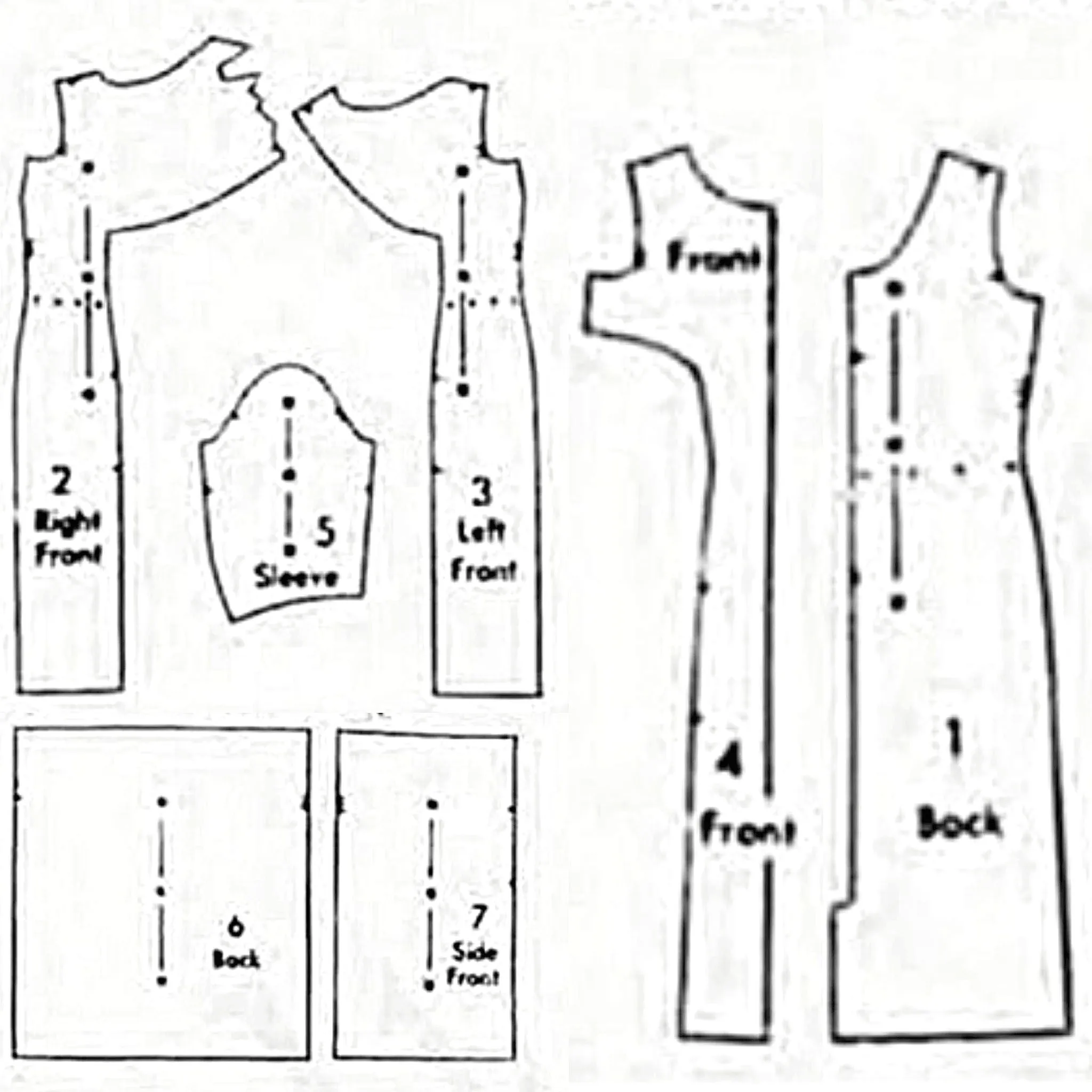 1950s Pattern, Rockabilly Princess Line Dress in Four Elegant Styles - Multi-sizes