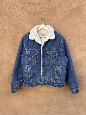 1970's Levi's Shearling Denim Trucker Jacket