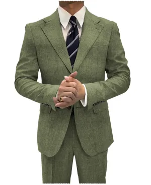 2 Pieces Single Button Notch Lapel Men Suit (Blazer Pants)