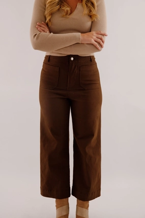 Taking A Pause Denim-Brown AllDayComfort