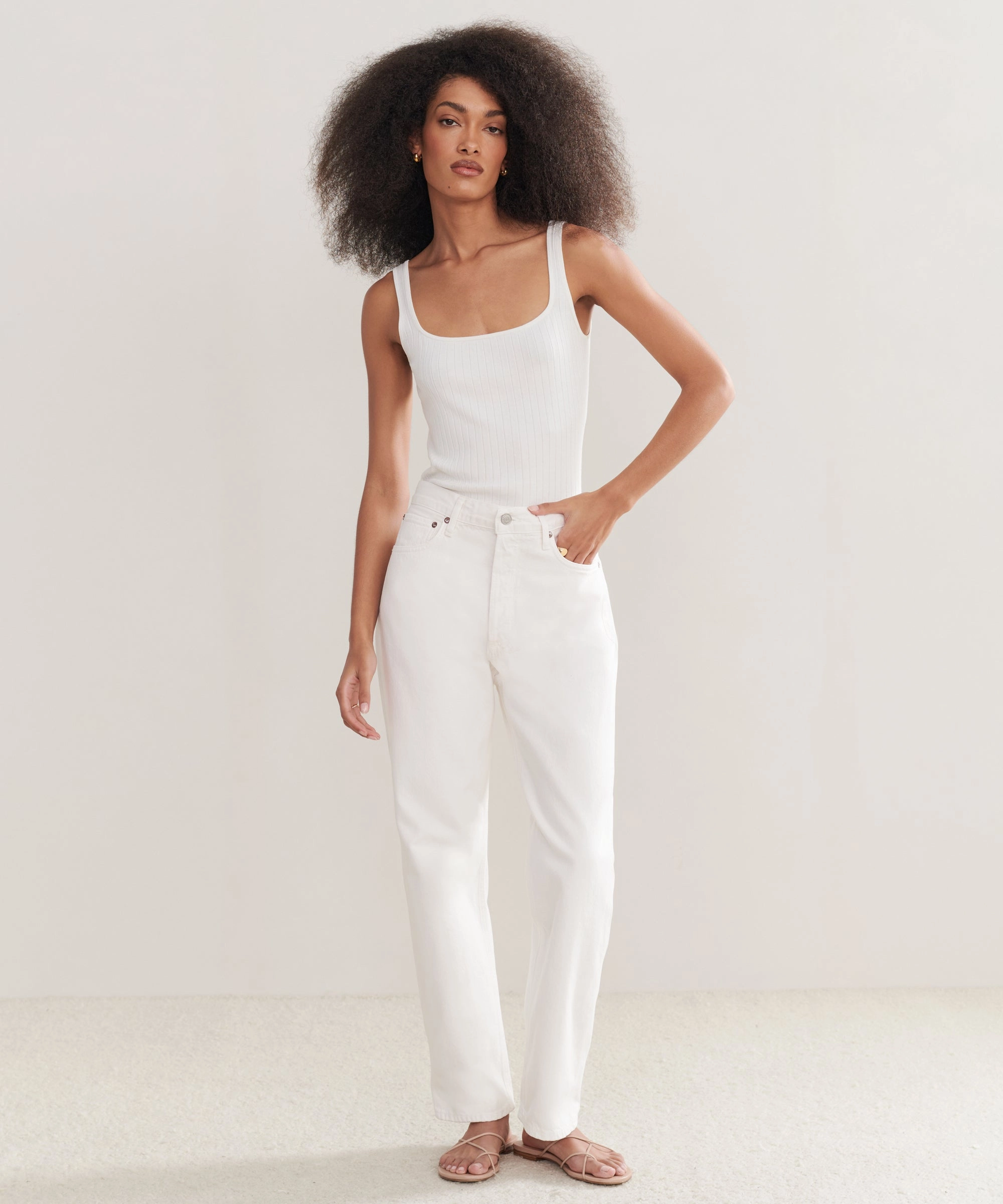Structured Hemline Flex Fit Design 90's Jean