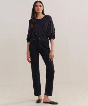 90's Pinch Waist Long Jean Slip Resistant TemperatureRegulation