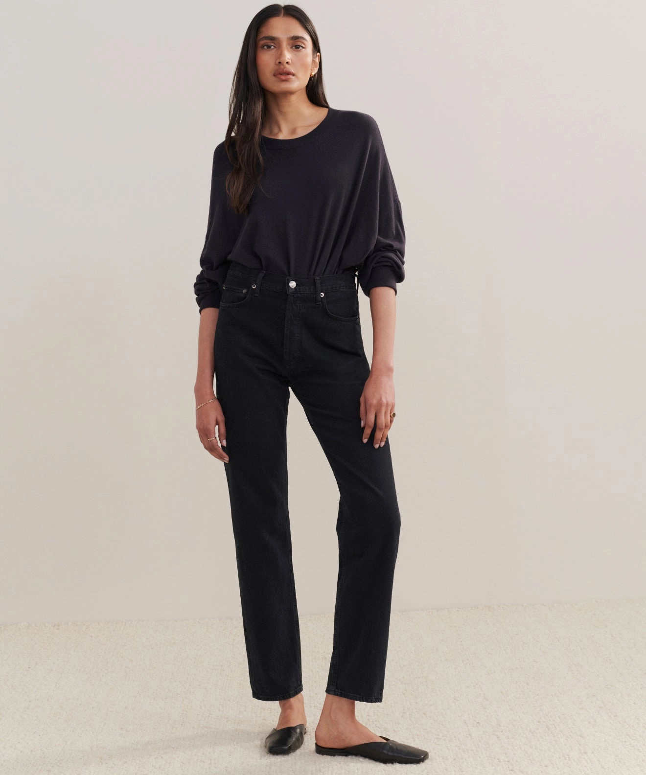 Core Support 90's Pinch Waist Long Jean