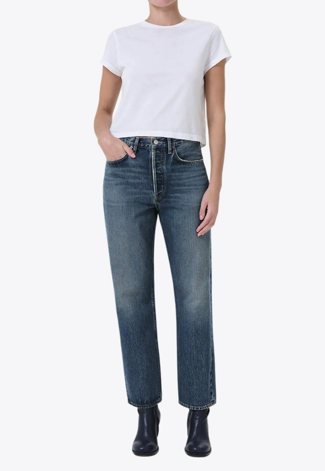 90's Mid-Rise Straight-Leg Jeans
