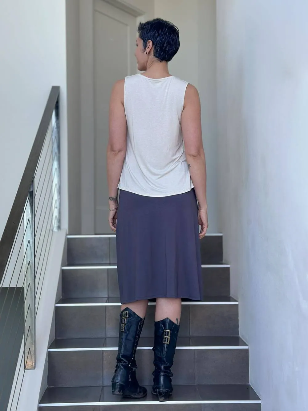 A-Line Midi Skirt