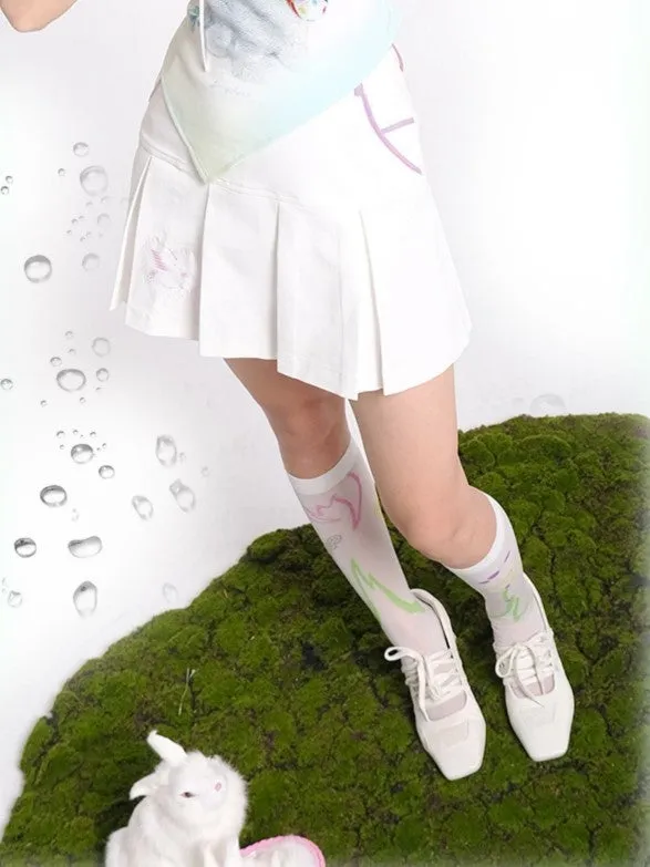 A-line Pleated Skirt