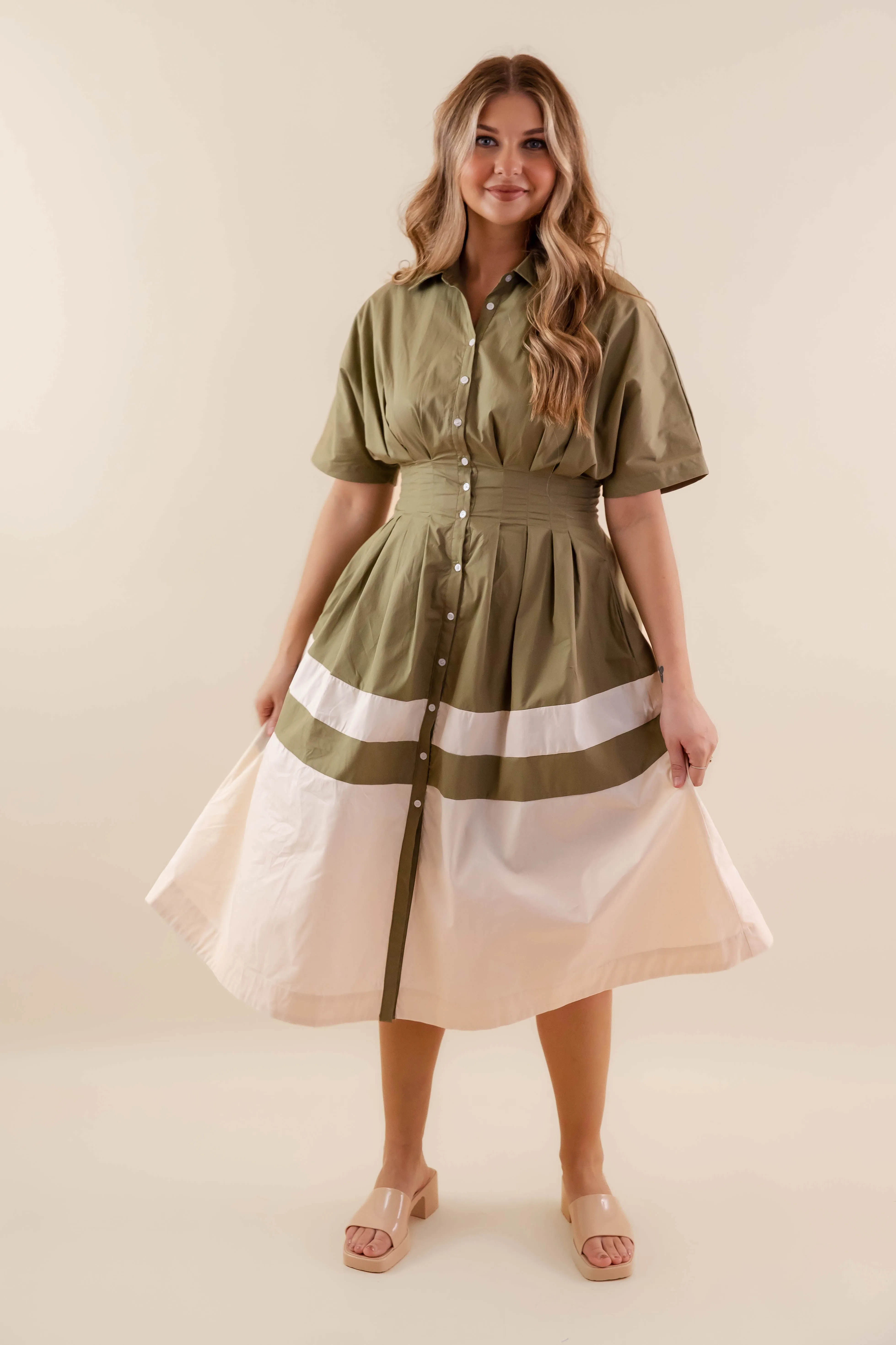 Light Volume A Resilient Nature Midi Dress