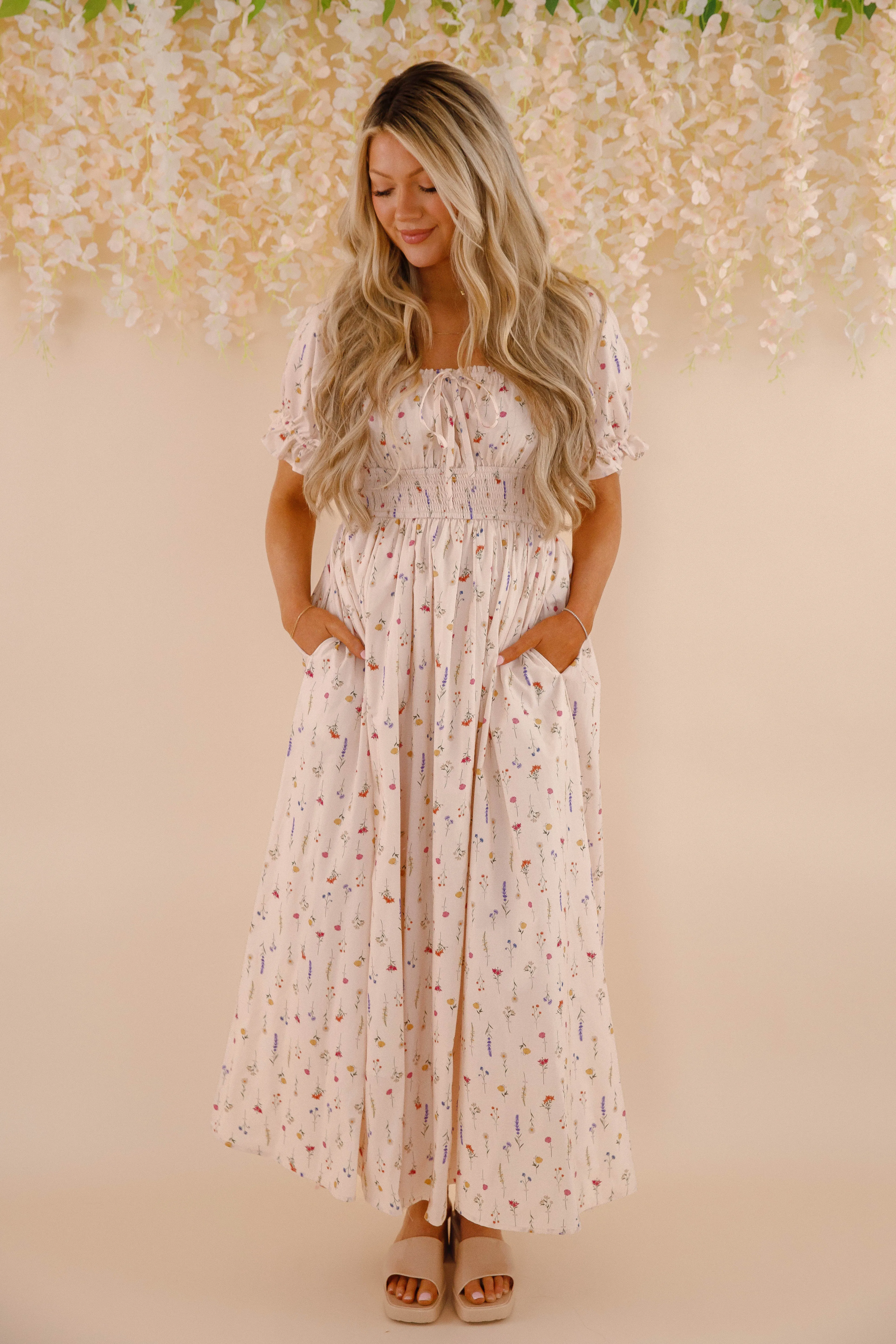 Tie-dye A Springtime Dance Maxi Dress