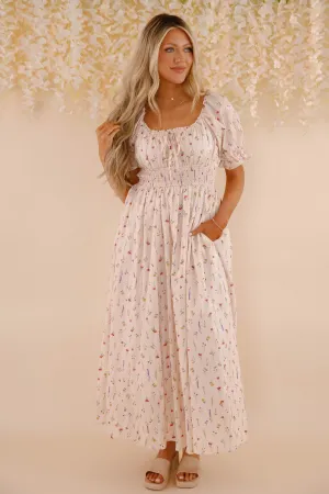 A Springtime Dance Maxi Dress Elegant Fit