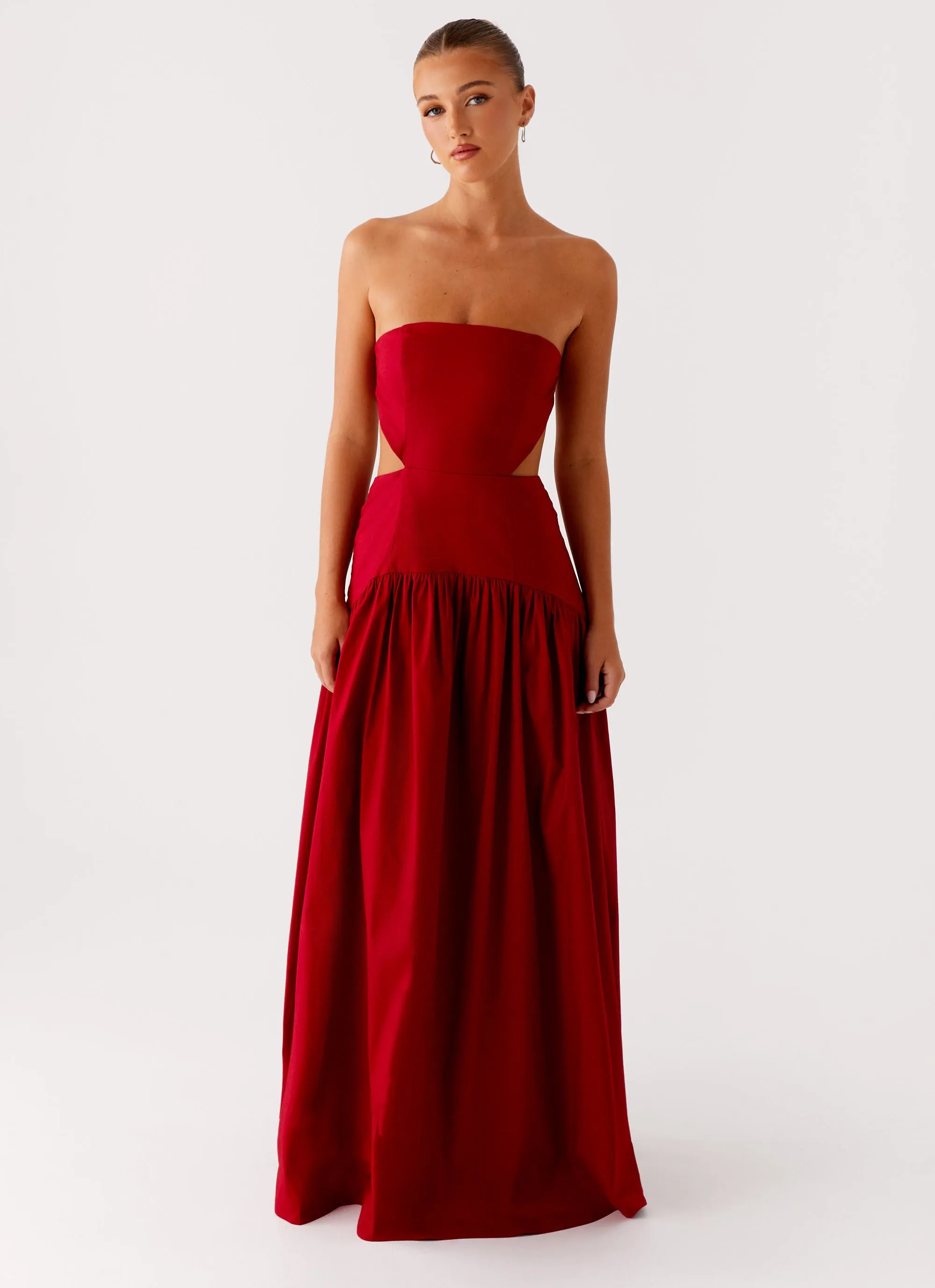 Aamari Maxi Dress - Red Magic Day All Time