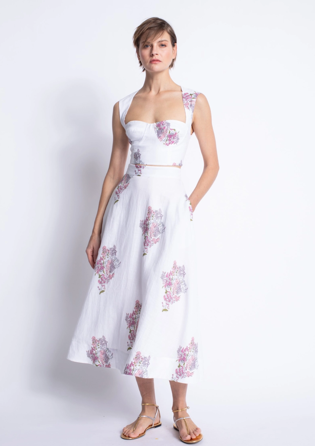 Ada Print Skirt Chic Fit Non Irritating Tags