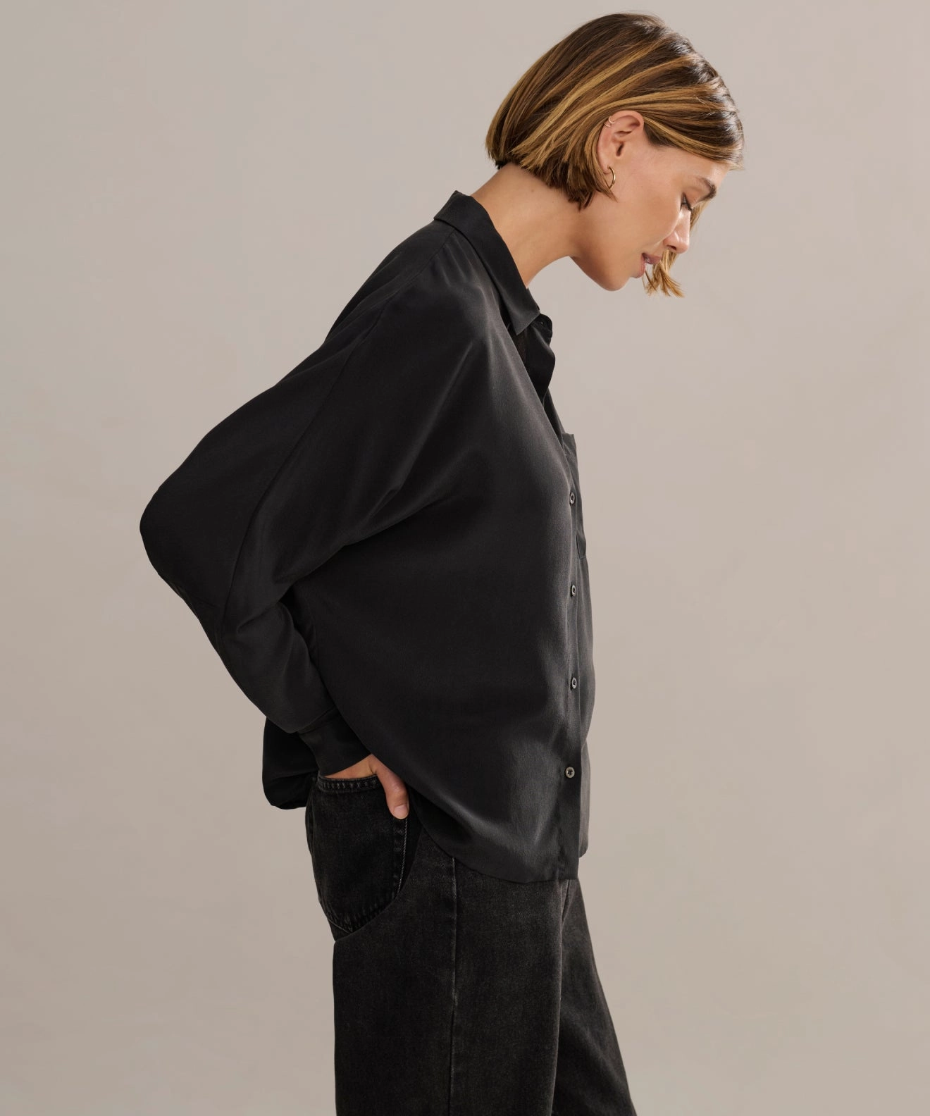 Multi Way Adjustable Fit WaterRepellent Finish Silk Sloane Shirt
