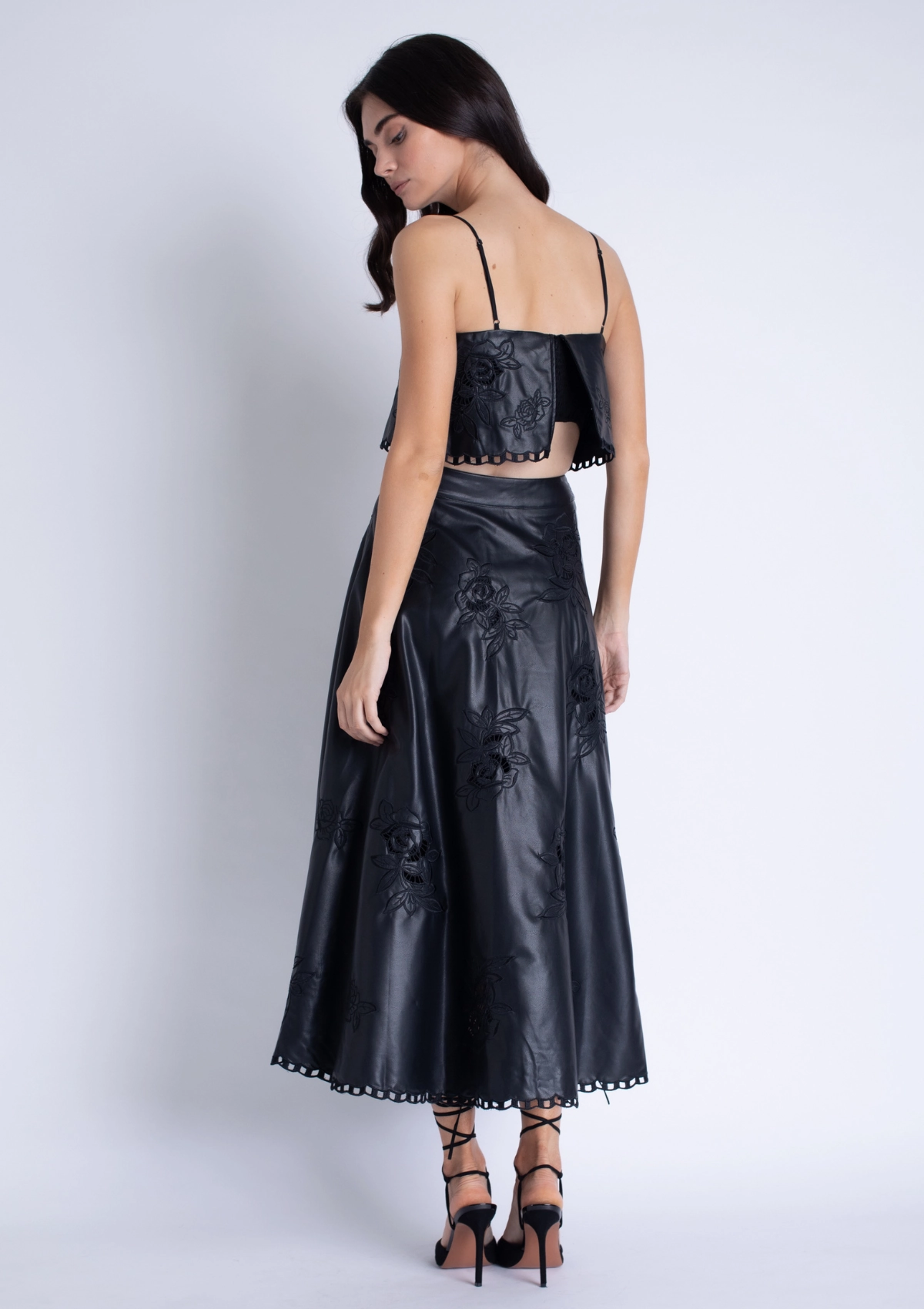 Snag Free Fabric Ava Vegan Leather Top