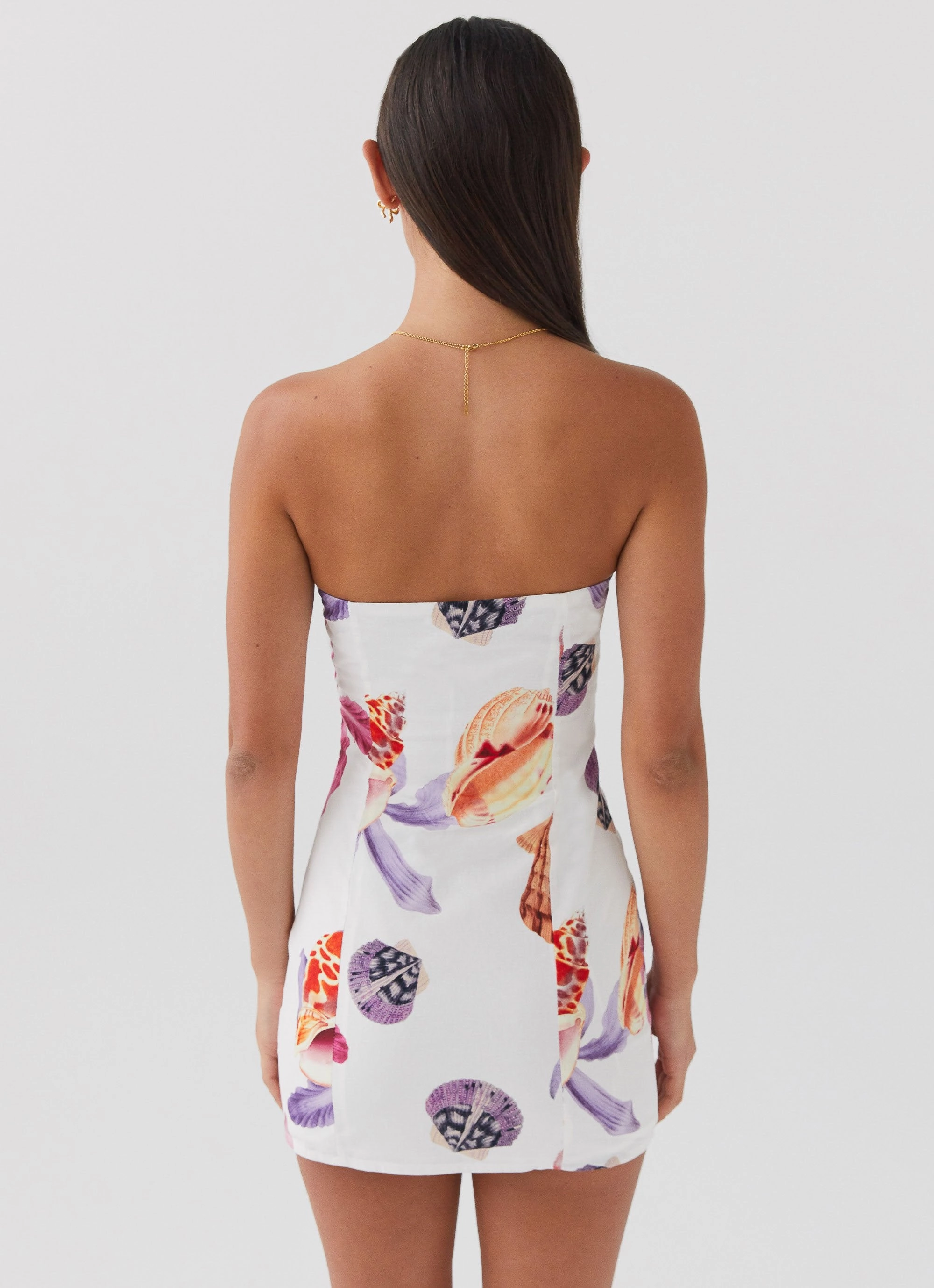 Fashion Essential Freya Linen Mini Dress - Seaside Bouquet