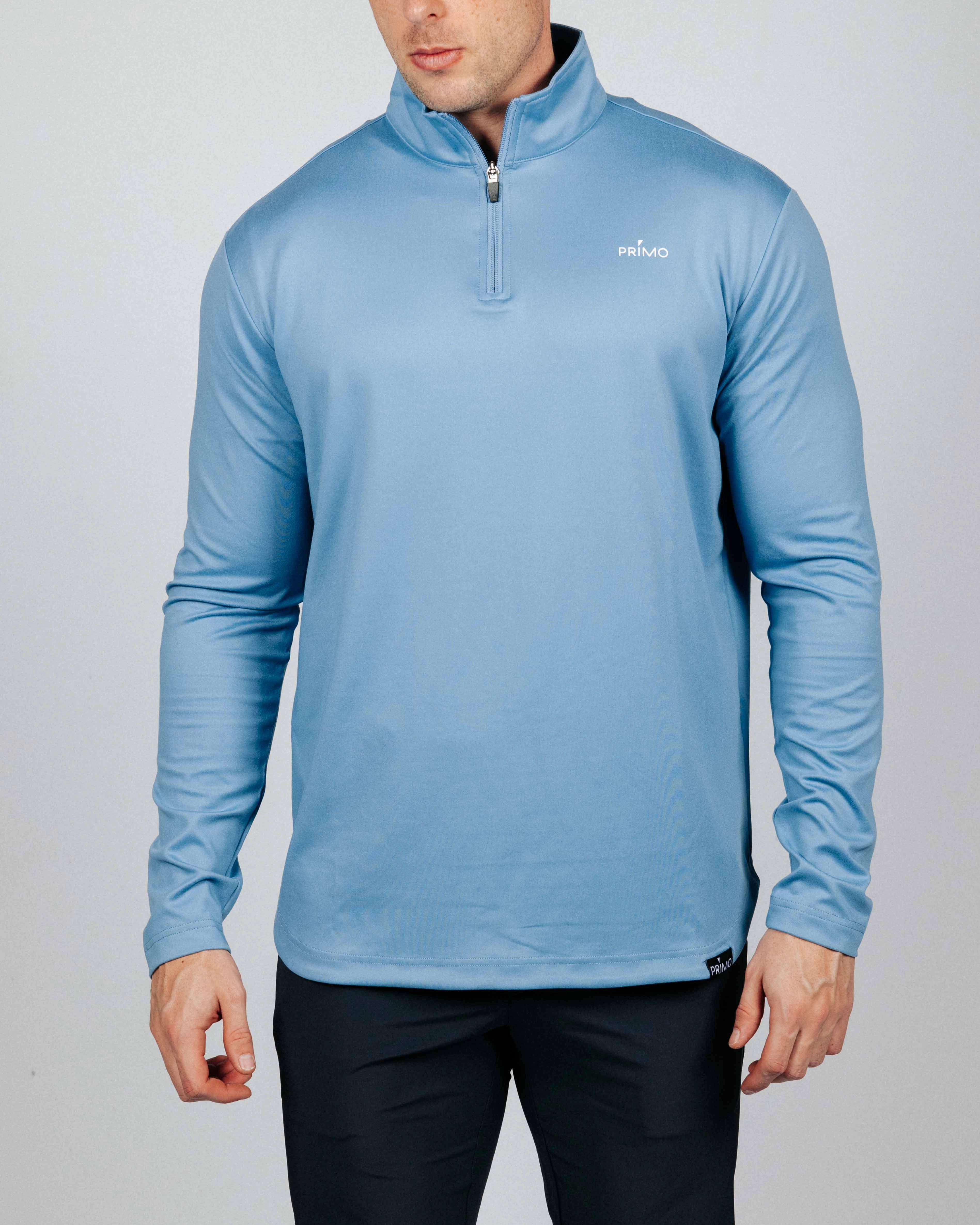CrossGrain Fabric Blue Shadow Classic Quarter Zip
