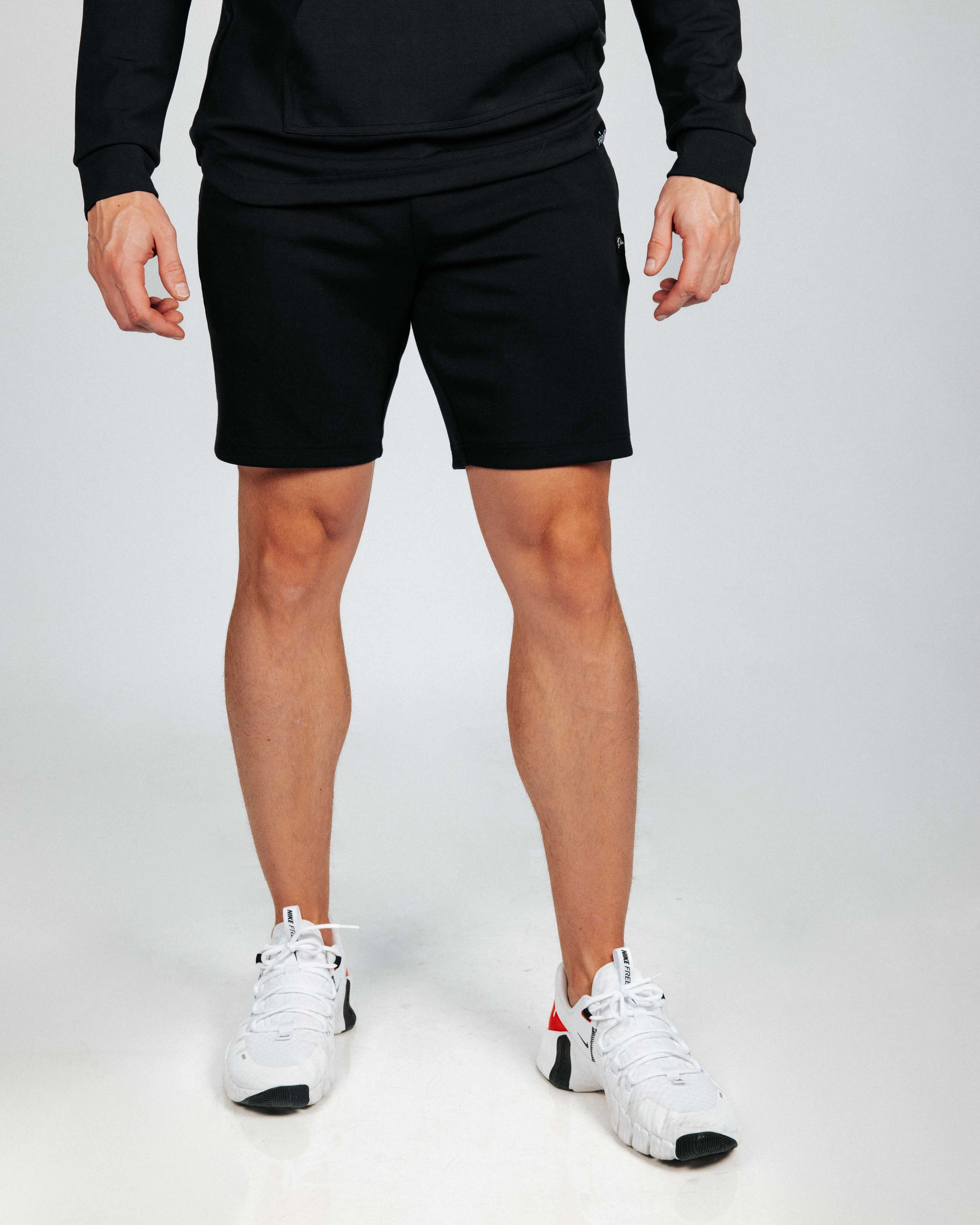 Quick Conversion Hem Men's Black Recovery Shorts