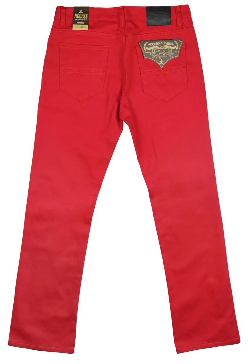 Access Apparel Red Loose-Fit Men's Jeans