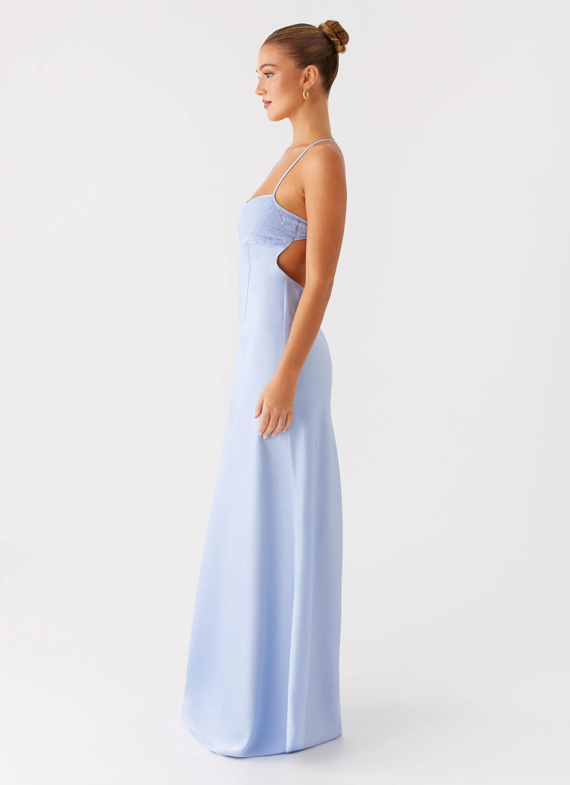 Joanie Maxi Dress - Blue Breathable Feel Sleek Presence