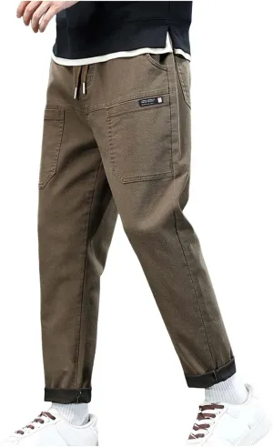 Acegents Black Multi-Sport Cargo Pants - Men's High Stretch Multi-Pocket Durable Cargo Pants