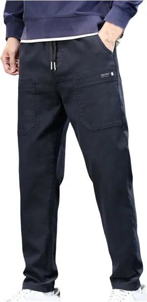 Acegents Black Multi-Sport Cargo Pants - Men's High Stretch Multi-Pocket Durable Cargo Pants