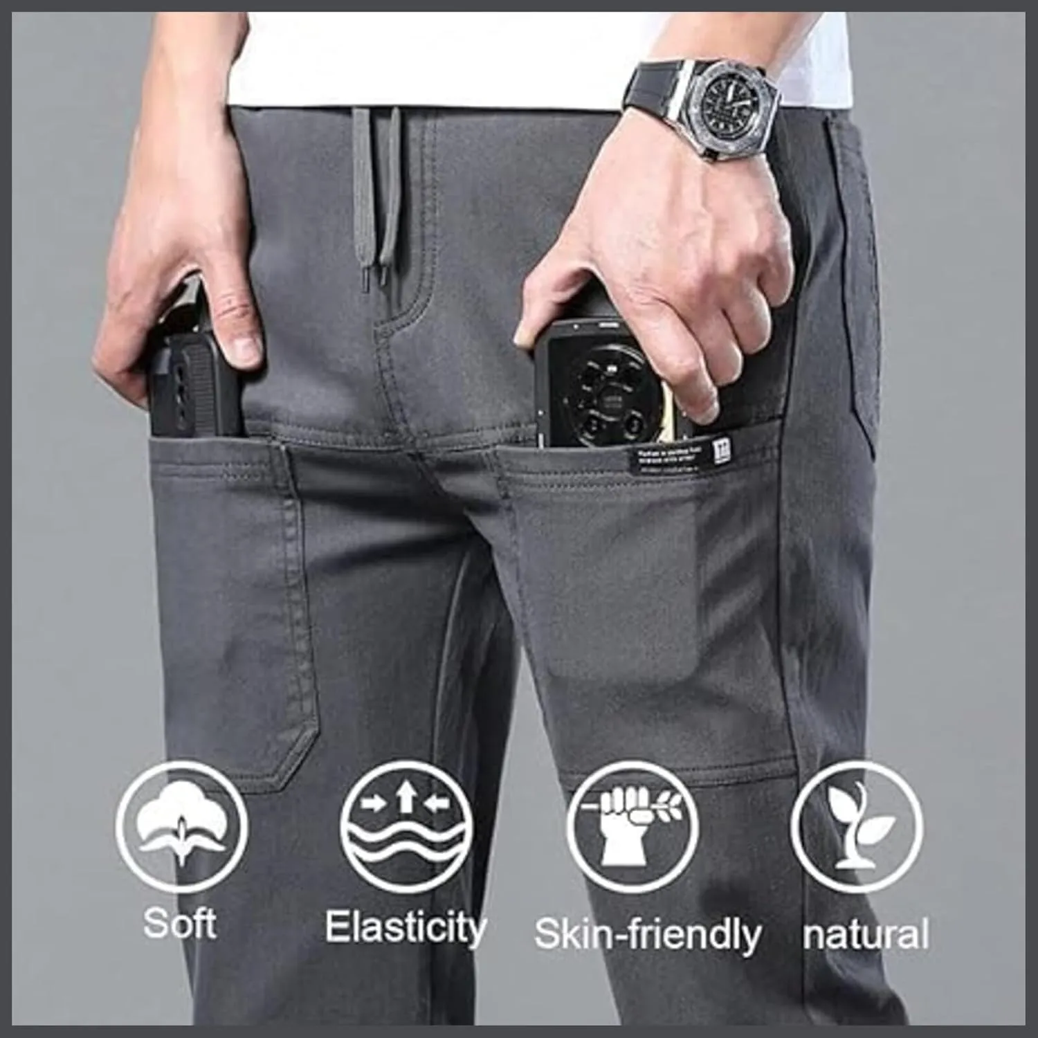 Acegents Cargo Pants, Acegents Mens Pants, Multipants - High Stretch Multi-Pocket Durable Cargo Pants