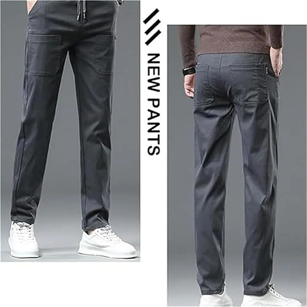 Acegents Men's High Stretch Multi-Pocket Durable Cargo Pants - Blue, Size S