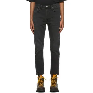Acne Studios Black Slim Tapered-Fit Jeans