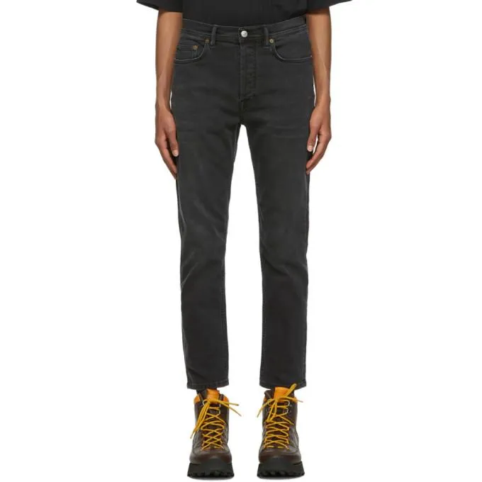 Acne Studios Black Slim Tapered-Fit Jeans