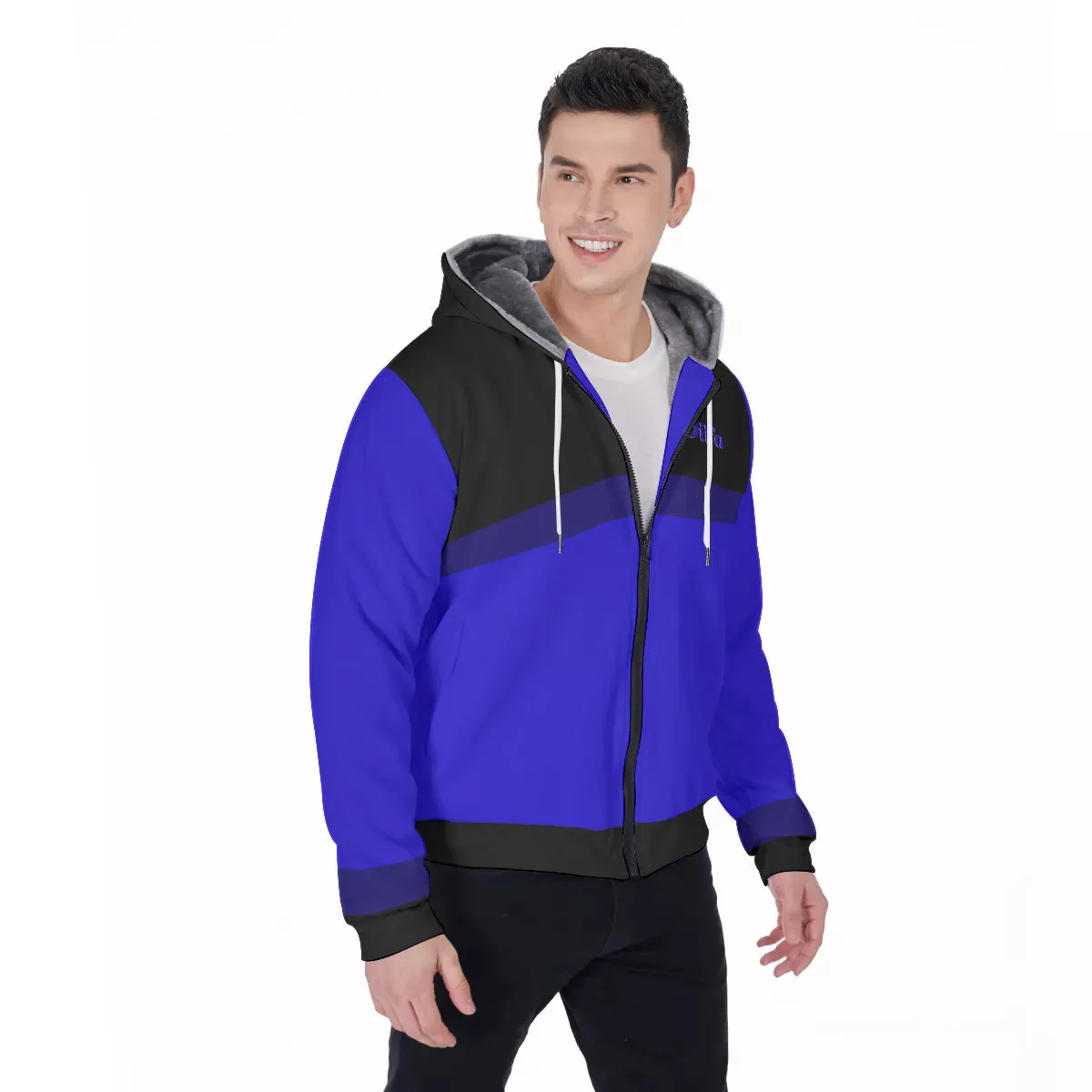 Active Men's Heavy Fleece Zip Up Hoodie