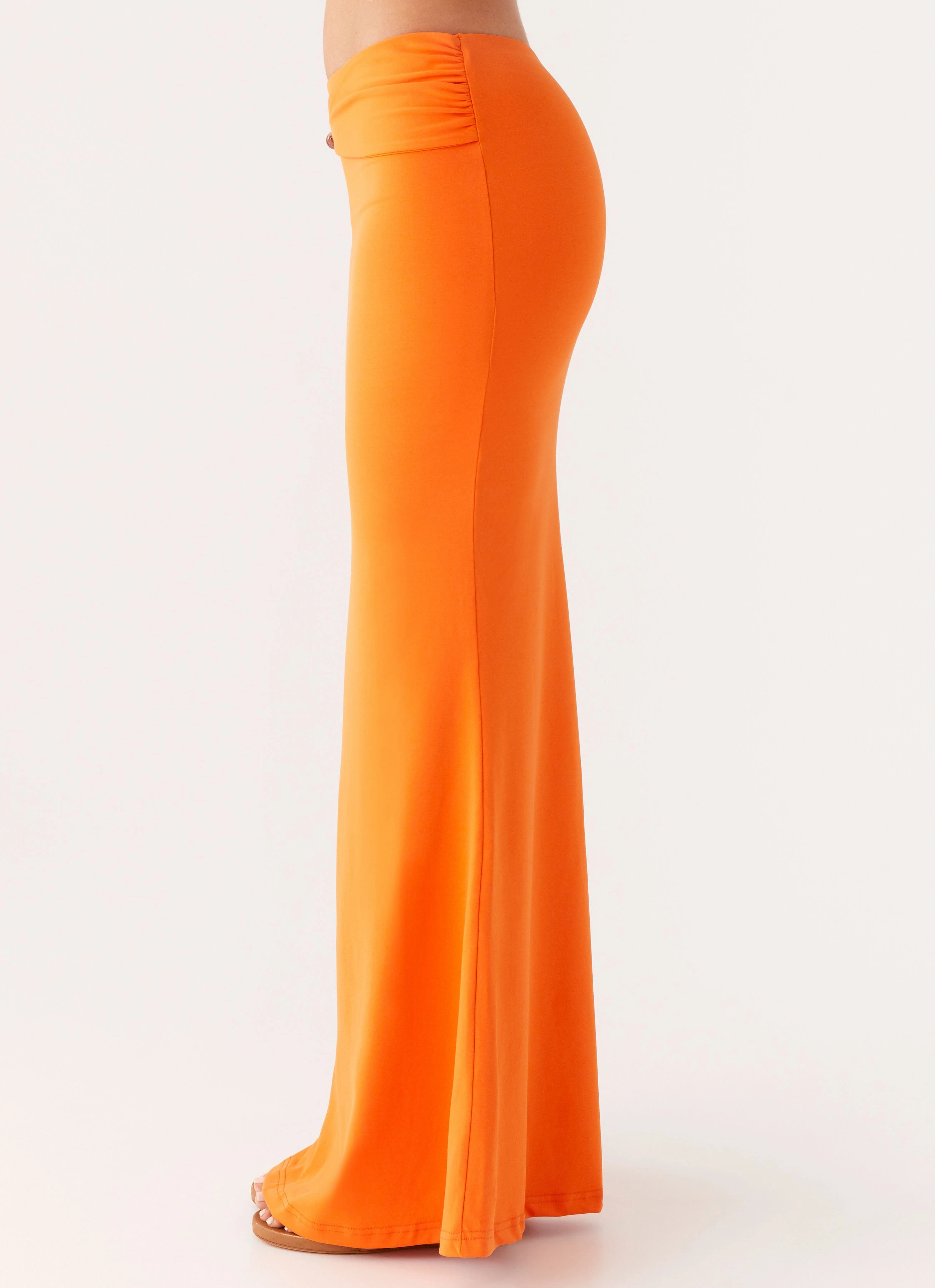 All-day Flex SlimFit Mention Maxi Skirt - Orange