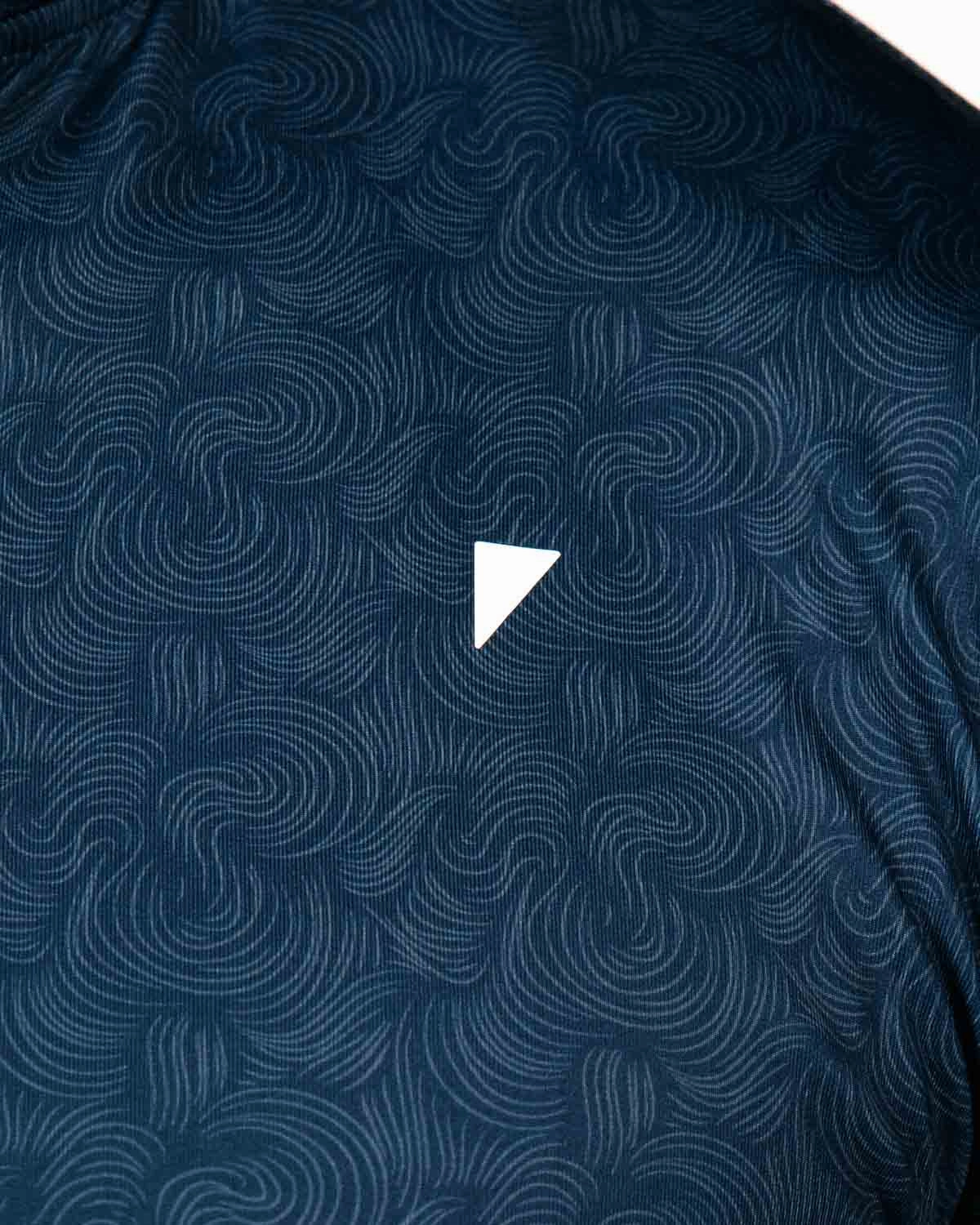ReinforcedArmholes Navy Swirl Blade Polo