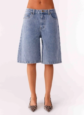 Chill Ready Orleans Denim Jorts - Blue