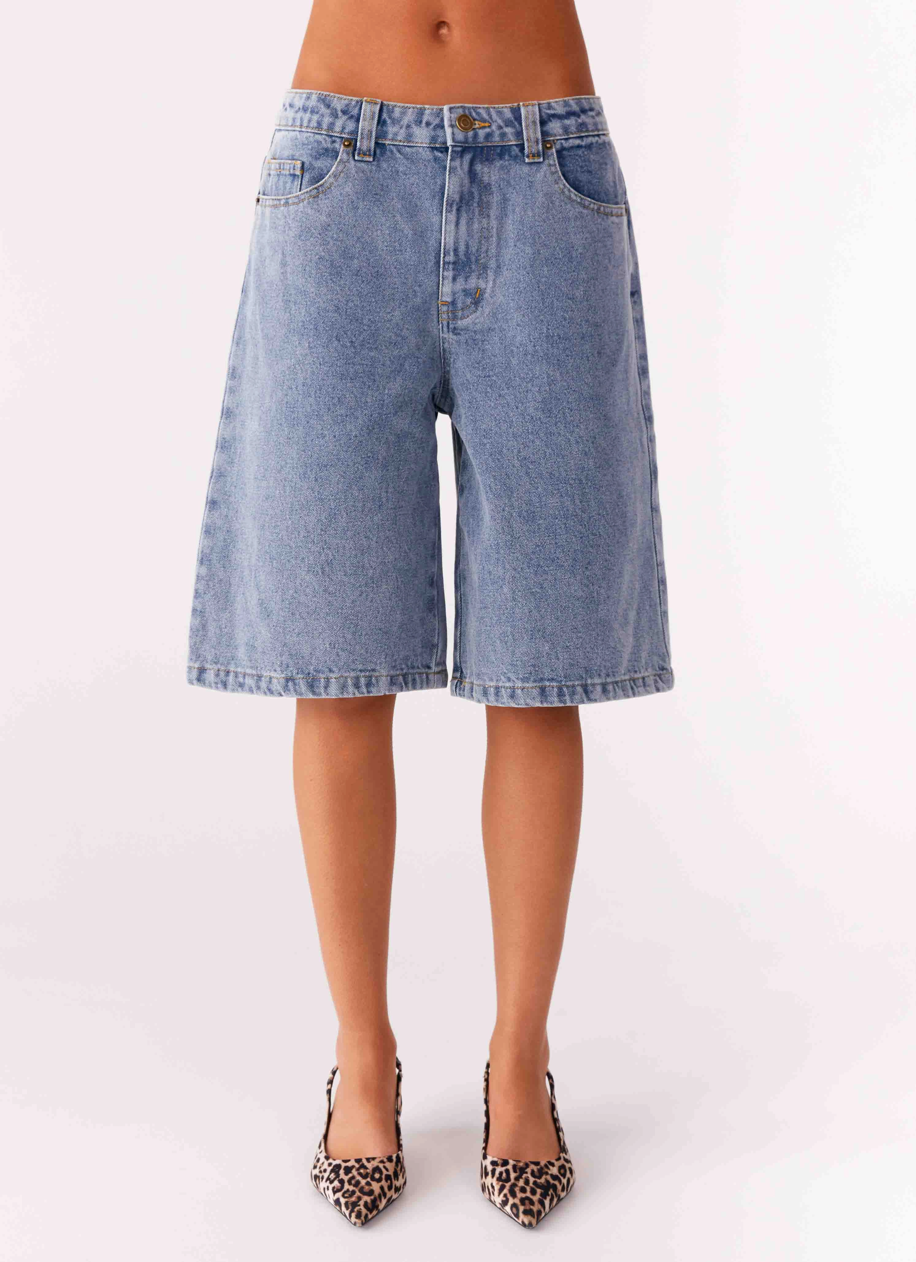Chill Ready Orleans Denim Jorts - Blue