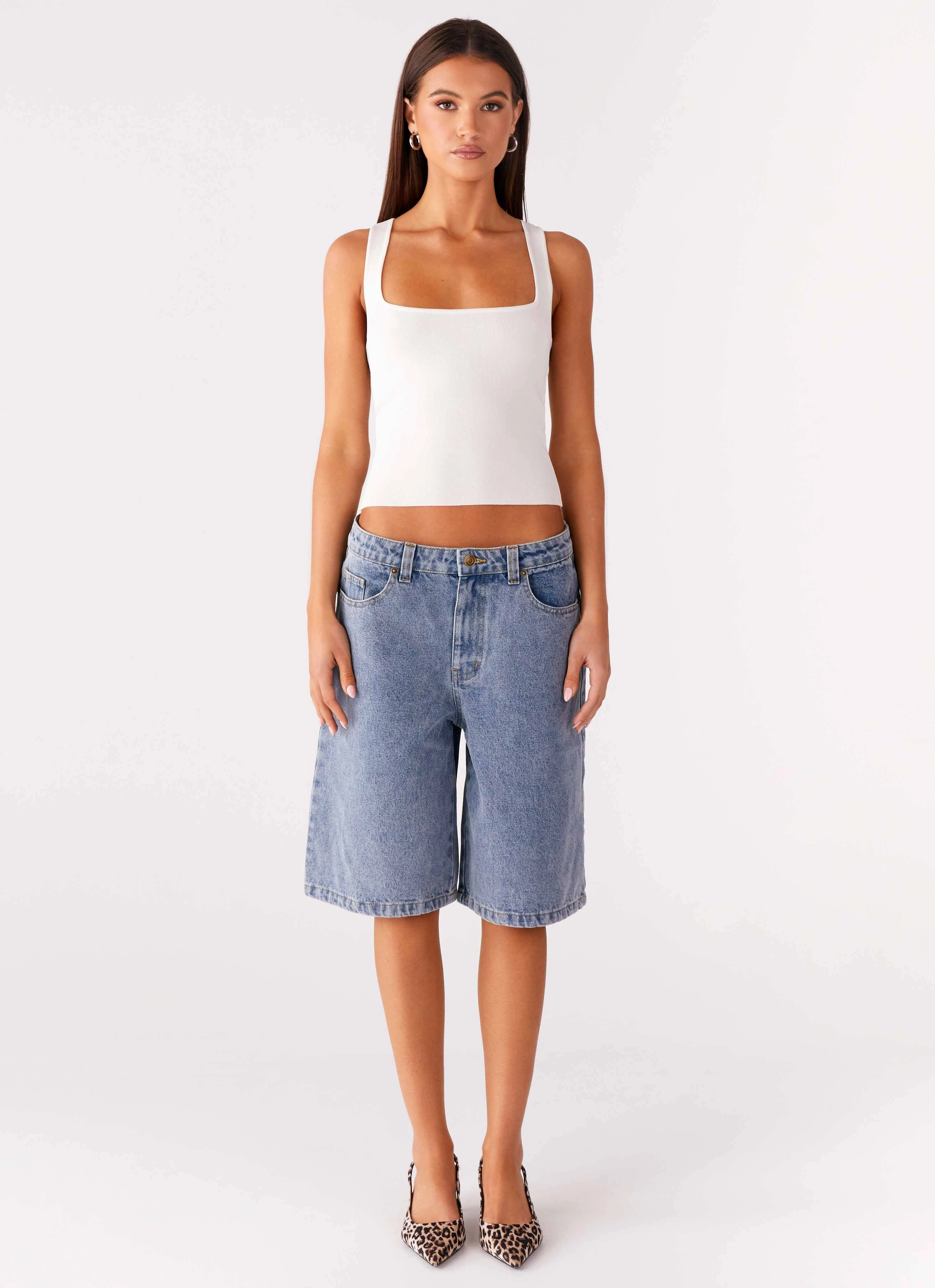 Orleans Denim Jorts - Blue Slimline Fit