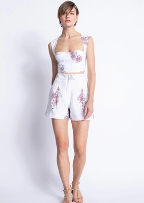 Ada Print Shorts Comfy Look Vintage Wash