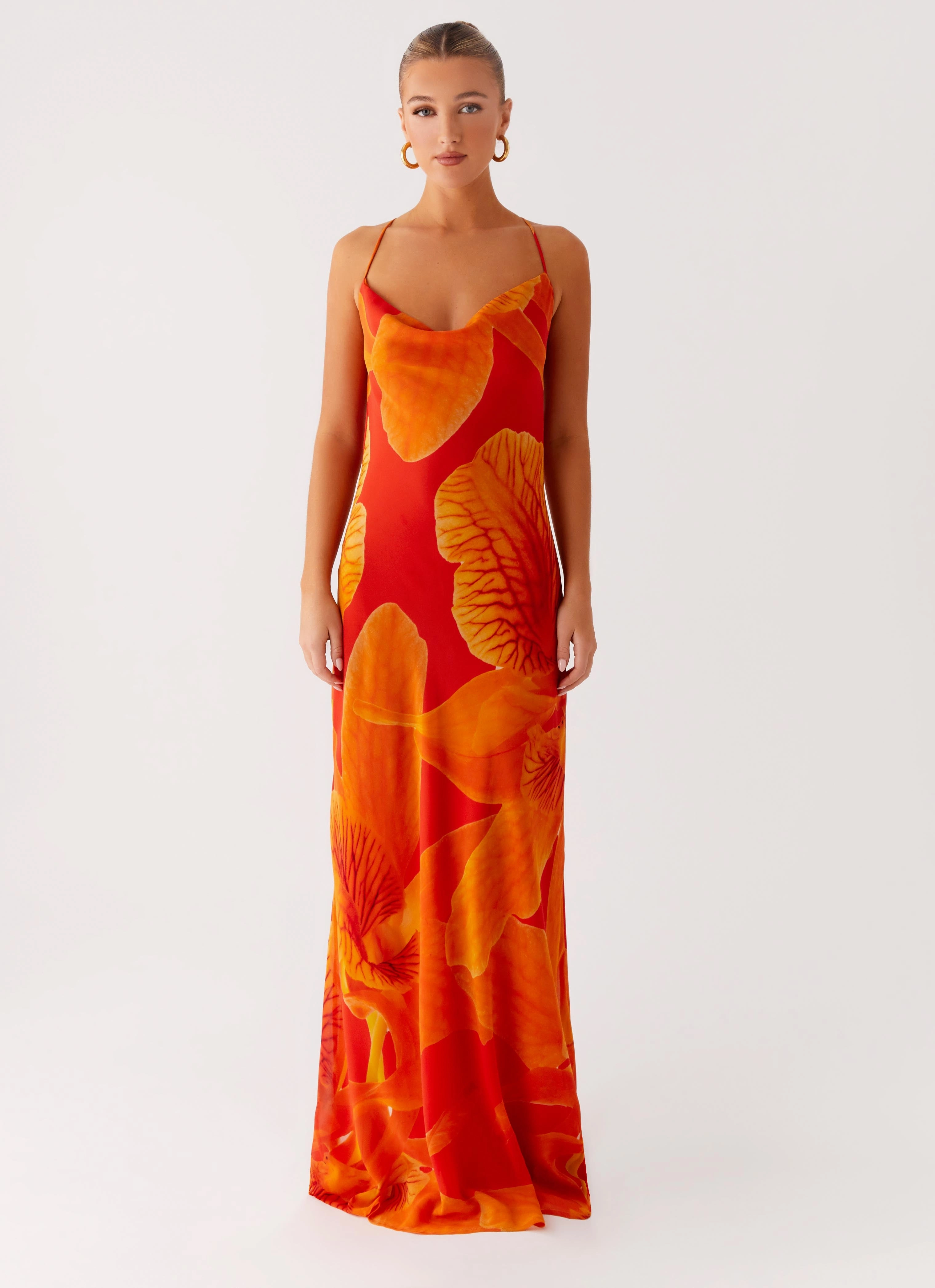 Midafternoon Maxi Dress - Serene Orange Chic Comfort Look