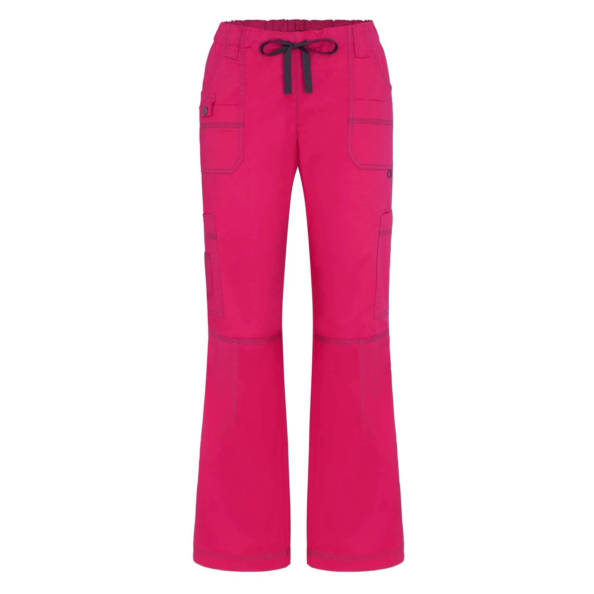 Adar Pop-Stretch Junior Fit Low Rise Multi Pocket Straight Leg Pants Petite