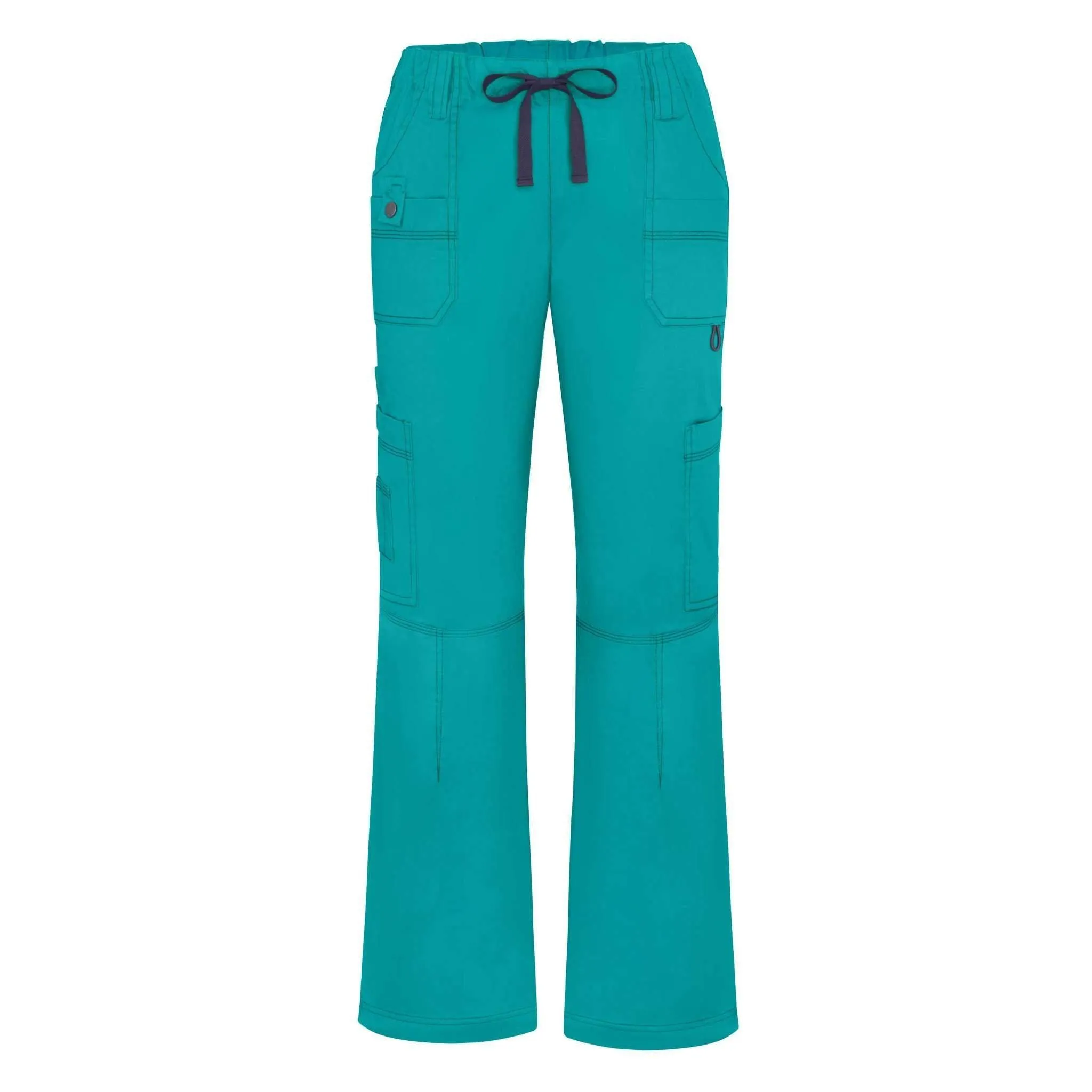 Adar Pop-Stretch Junior Fit Low Rise Multi Pocket Straight Leg Pants Petite