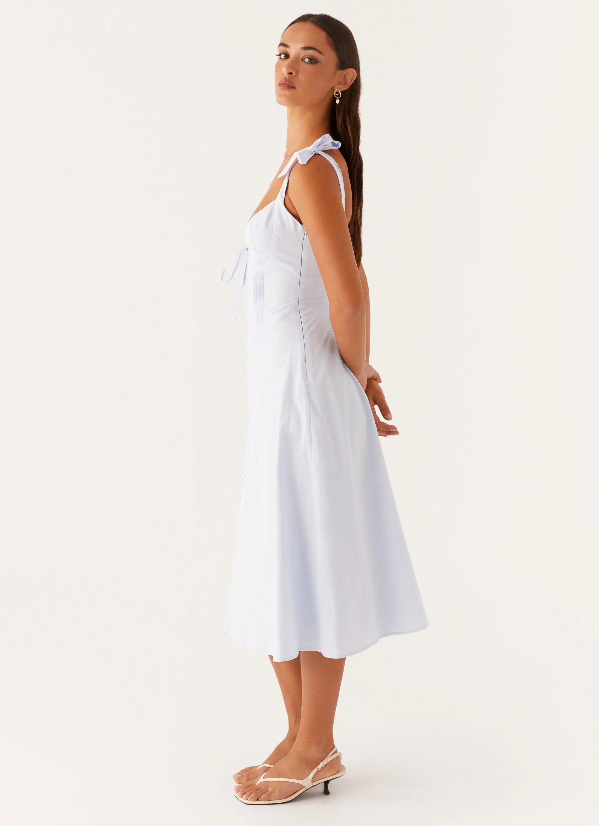 Adela Midi Dress - Blue Free Shape Mix-And-Match