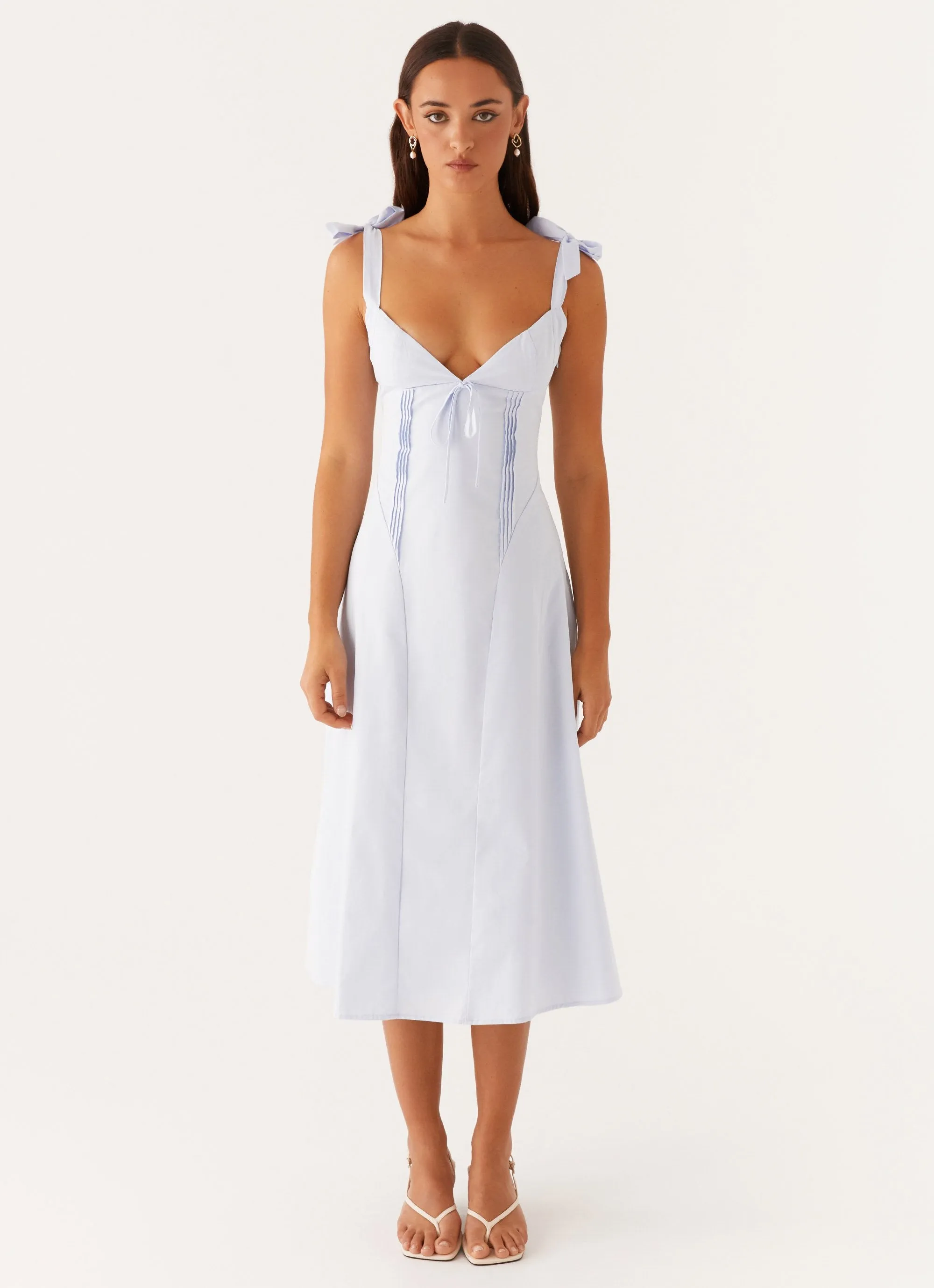 Euro Ease All Wear Adela Midi Dress - Blue