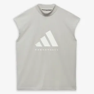 Adidas | BASKETBALL SLEEVELESS TEE  { METAL GREY