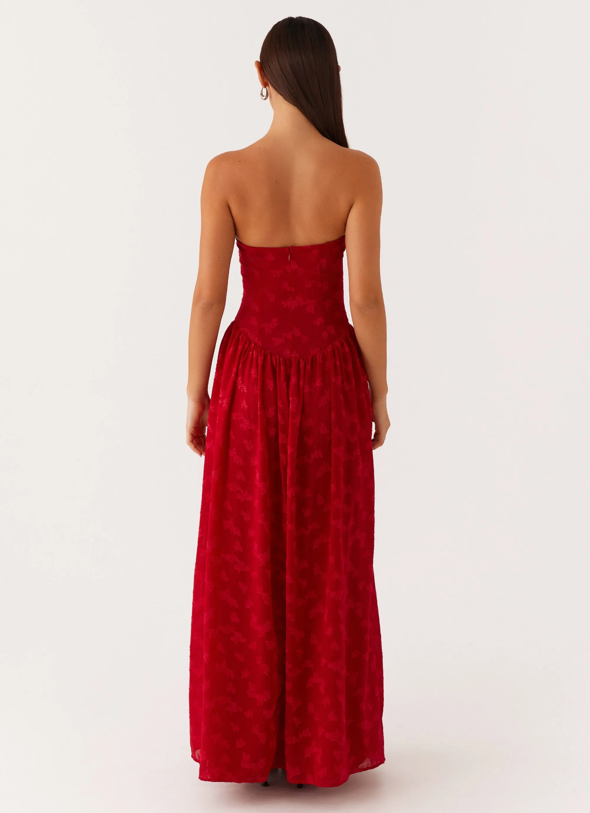 Adira Maxi Dress - Red Elegant holiday wear Modern Staple