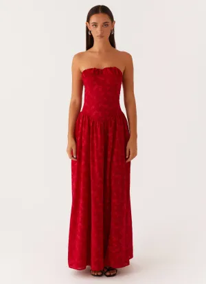 Adira Maxi Dress - Red Cozy Comfort
