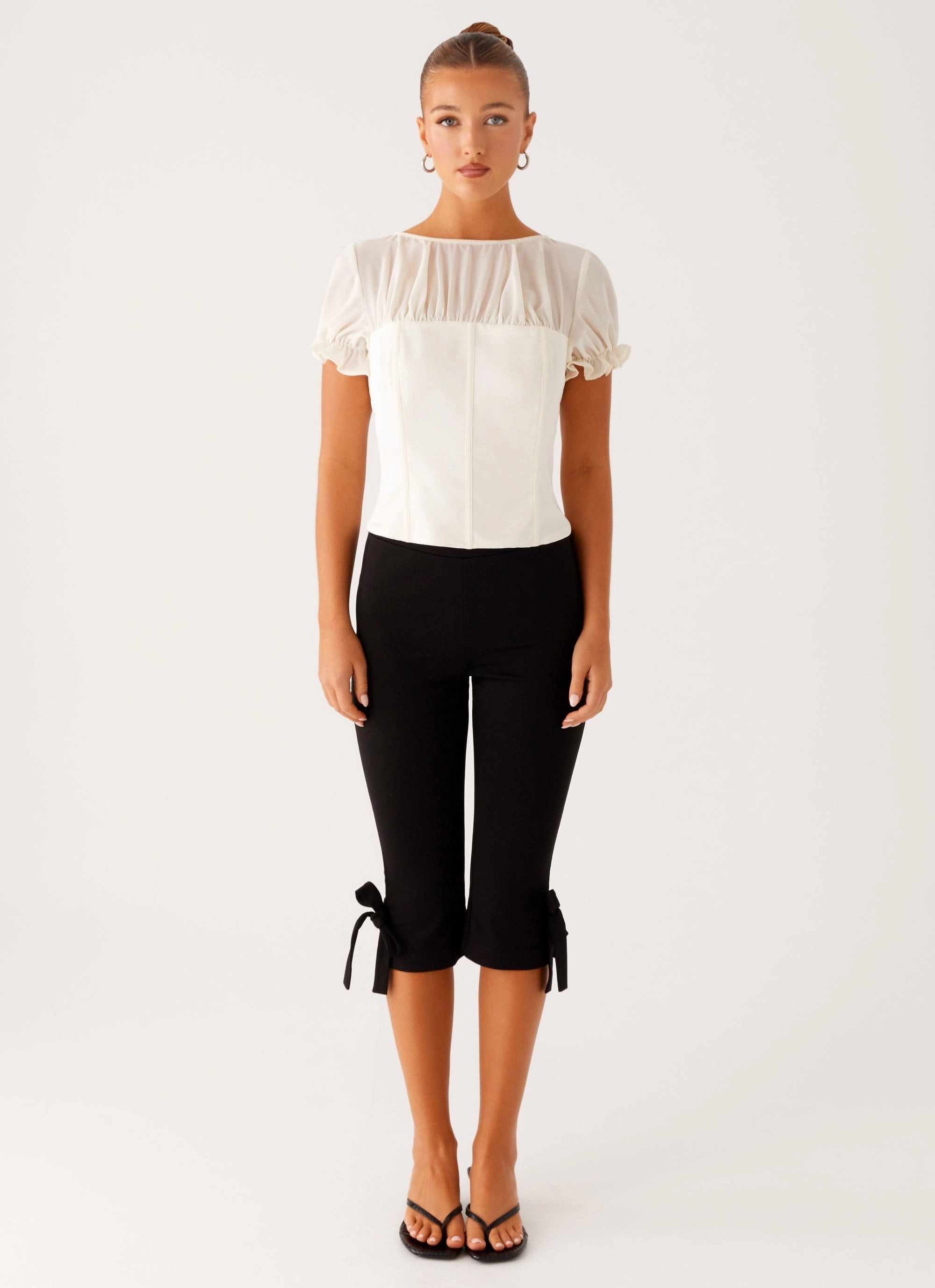 Avalee Top - Ivory BreathableMeshPanels