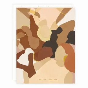 "better together" Card Soft Fleece Lining Recycled Material Blend