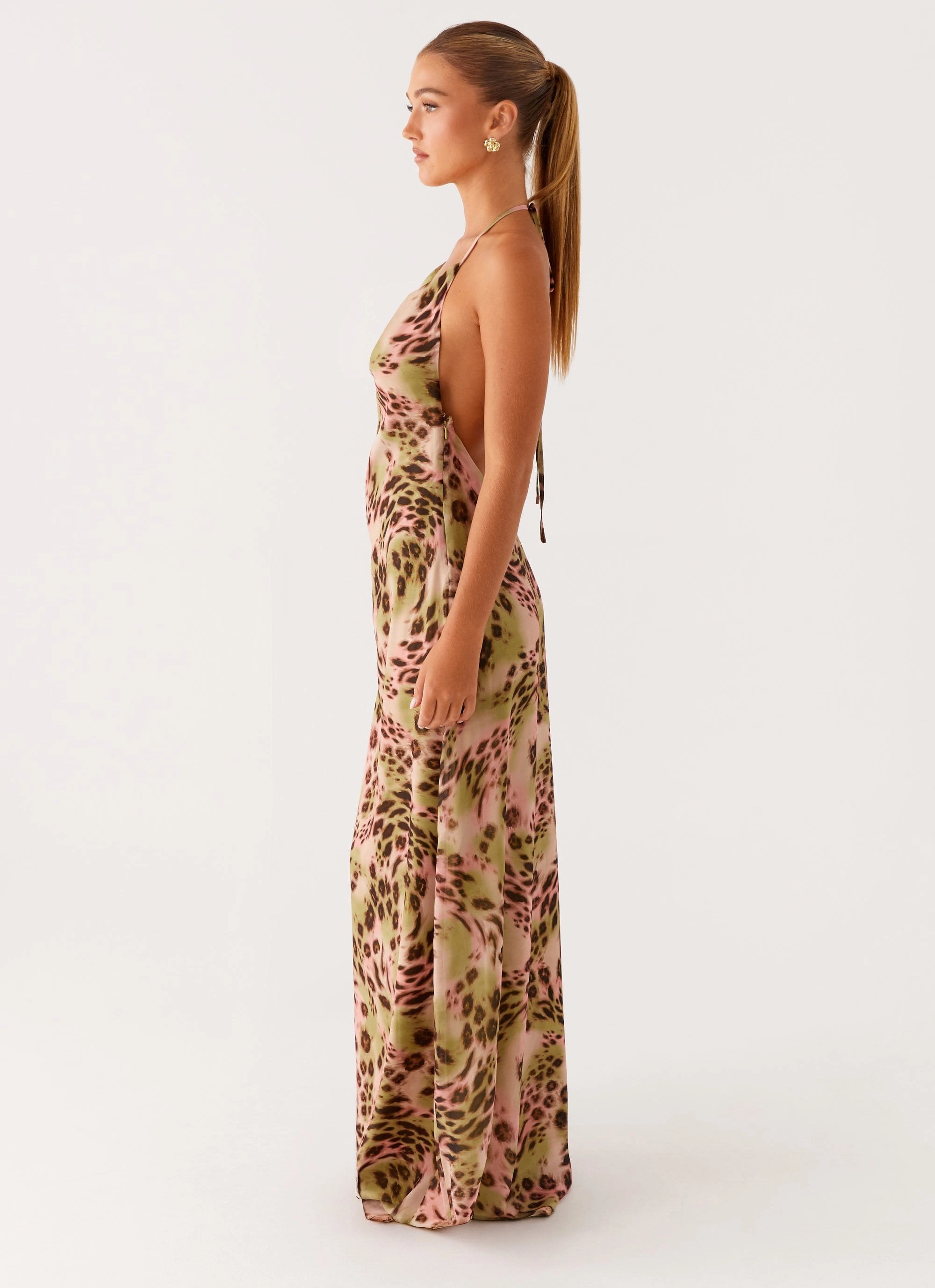 Lounge Vibes Bless Glow Austeja Maxi Dress - Swirl Leo